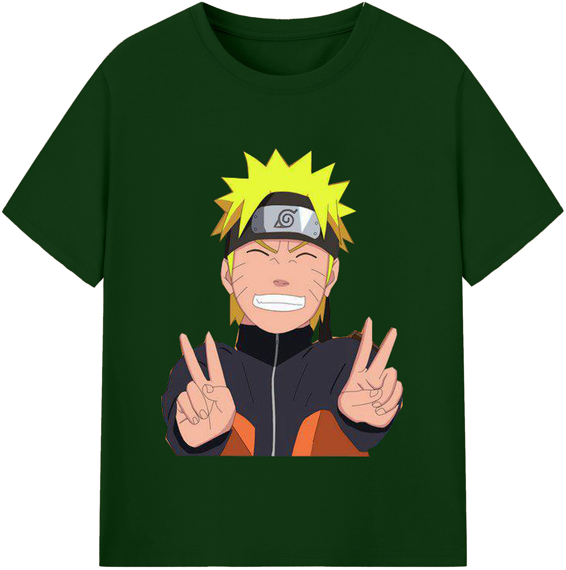 （画像用） NARUTO -ナルト- うずまき ナルト Uzumaki Naruto 綿100％半袖Tシャツ（フロントプリント）